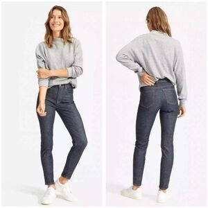 Everlane Size 30 Ankle Dark Indigo High Rise Straight Leg Jeans